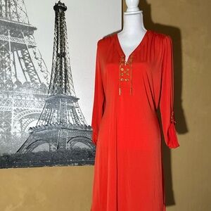 Michael Kors Gold and Orange Accent